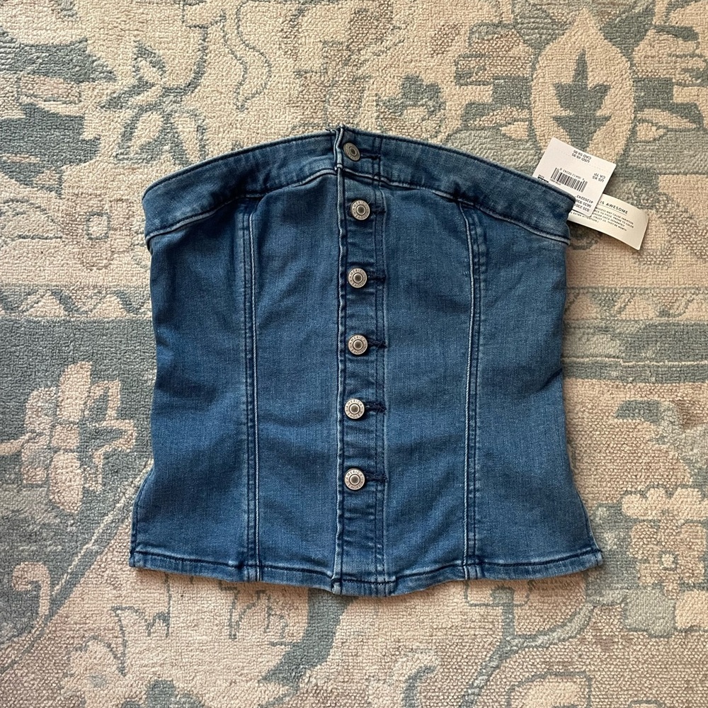 🆕 AE Denim Tube Top